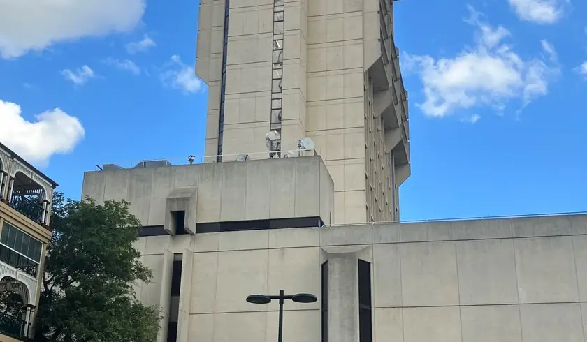 The Queensland Parliamentary Annexe tower beside Old Parliament House