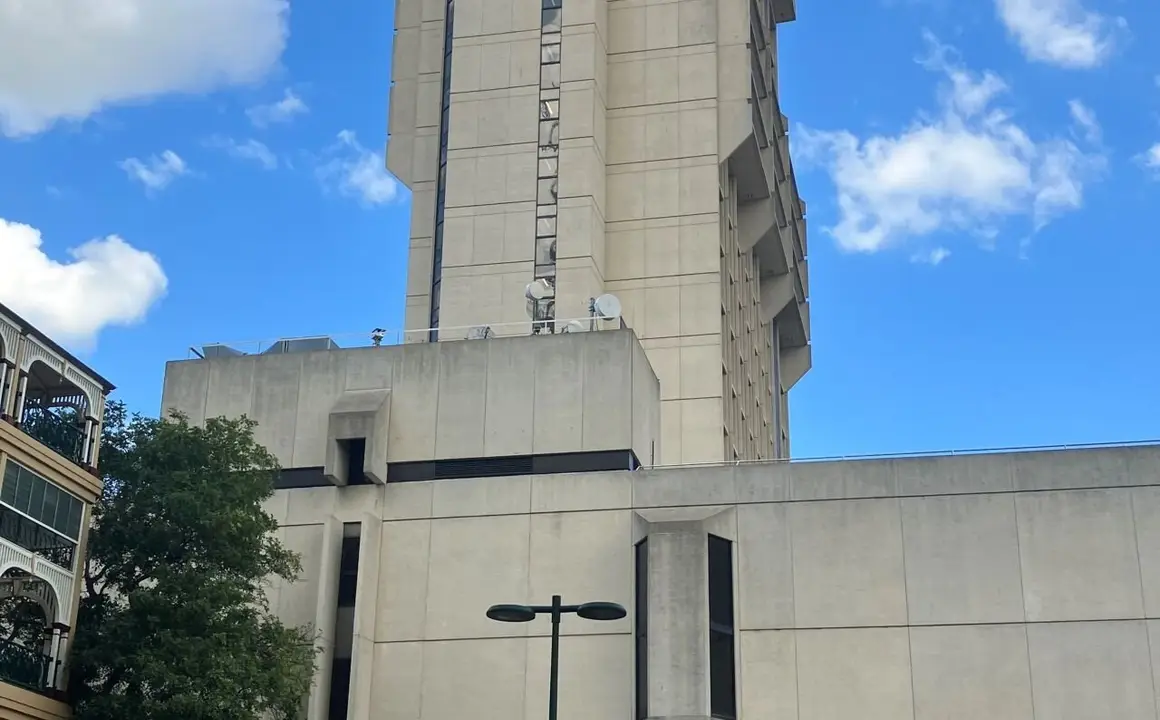The Queensland Parliamentary Annexe tower beside Old Parliament House