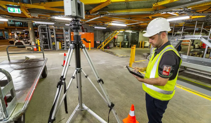 Scans were conducted in every corner of the terminals to create a full and accurate spatial record